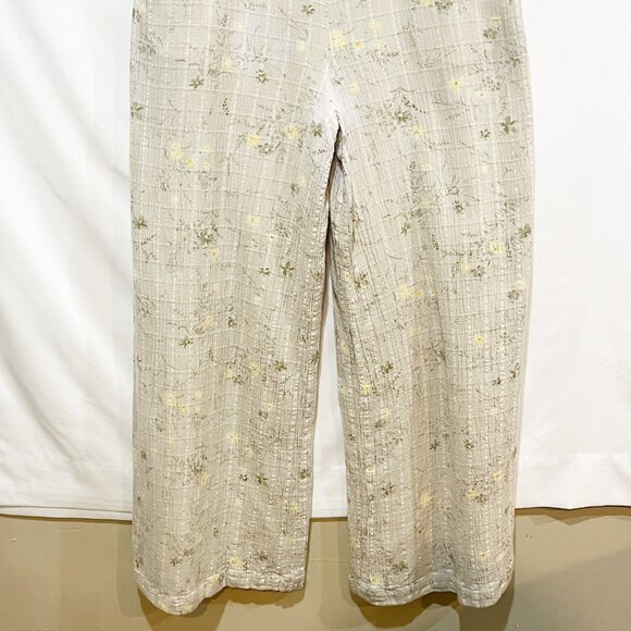 OLLARI By Anthropologie Wide Leg Lightweight Floral Printed Jumpsuit Overalls - Picture 12 of 16